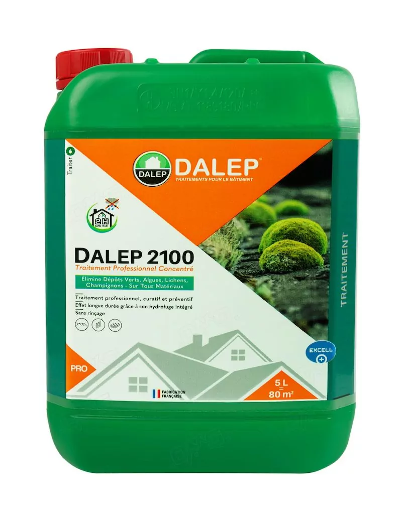 Dalep 2100 : Anti-mousse concentré pour toiture et façade