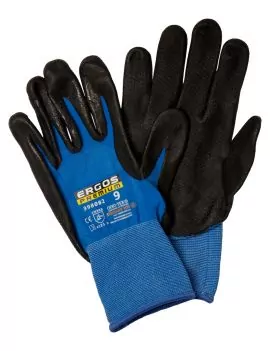Gants nitrile bleu et noir