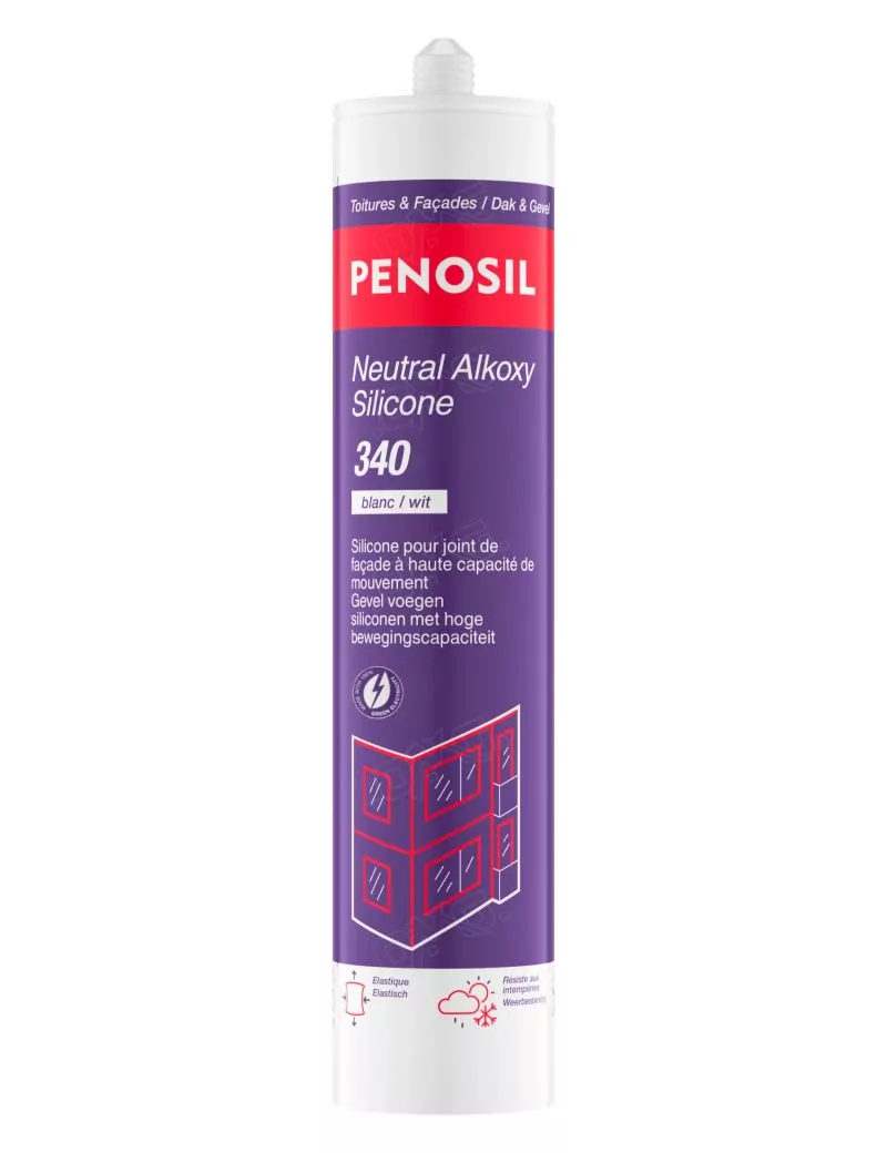 Mastic silicone neutre alcoxy 340