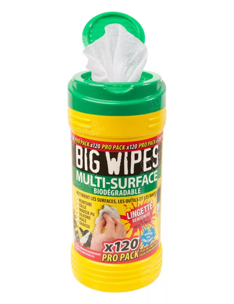 Lingettes en seau multi-surfaces