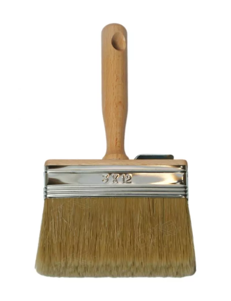 Brosse à encoller soie blanche manche bois