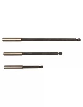 Jeu de 3 porte-embouts vissage