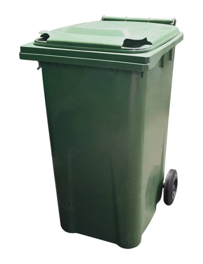 Poubelle en plastique 240 L à roulettes