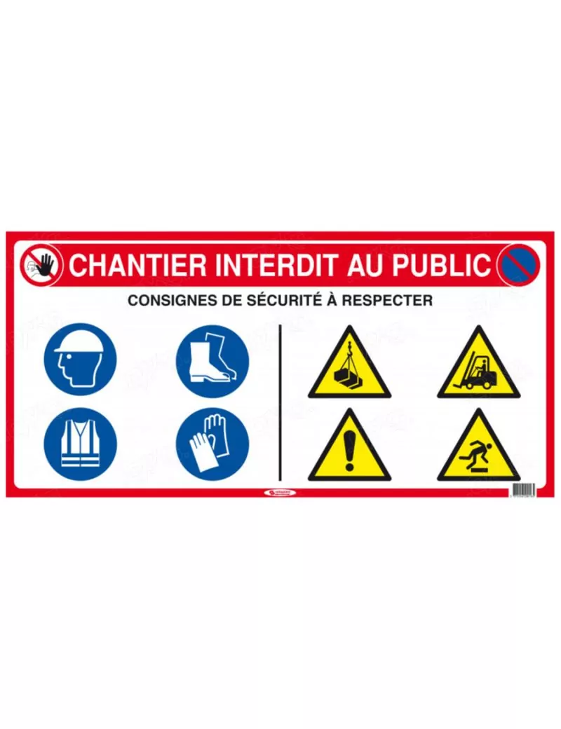 Panneau de chantier 10 en 1
