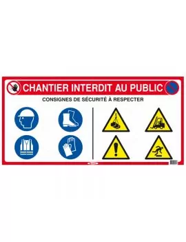 Panneau de chantier 10 en 1