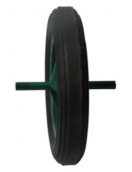 Roue de brouette seule pleine à tige