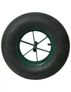 Roue de brouette seule gonflable à tige