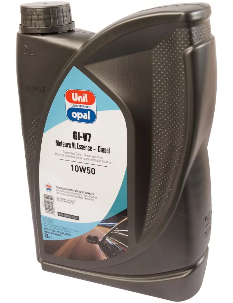 Huile moteur GI-V7 10W50 - bidon de 2 litres