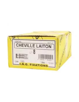 Cheville laiton