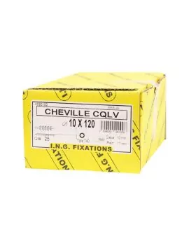 Chevilles tirefond CQLV D.10 - Boite de 25