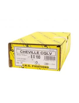Chevilles tirefond CQLV D.8 - Boite de 25