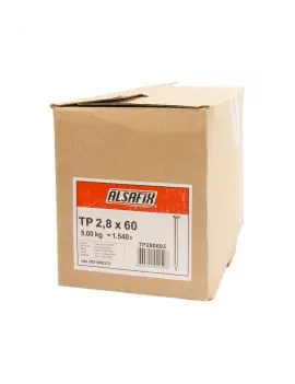 Pointe galva tête plate - boite de 5 kg