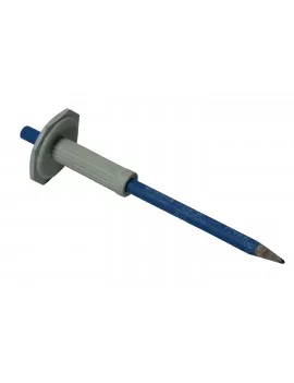 Broche de maçon avec pare coups réaffûtable