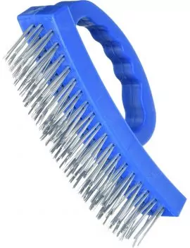 Brosse métallique à poignée en D