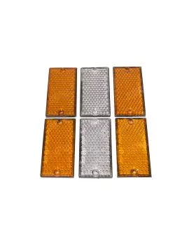 Catadioptre rectangulaire lot de 6