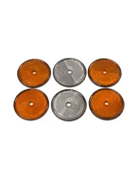 Catadioptre rond lot de 6