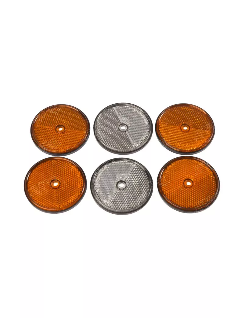 Catadioptre rond lot de 6