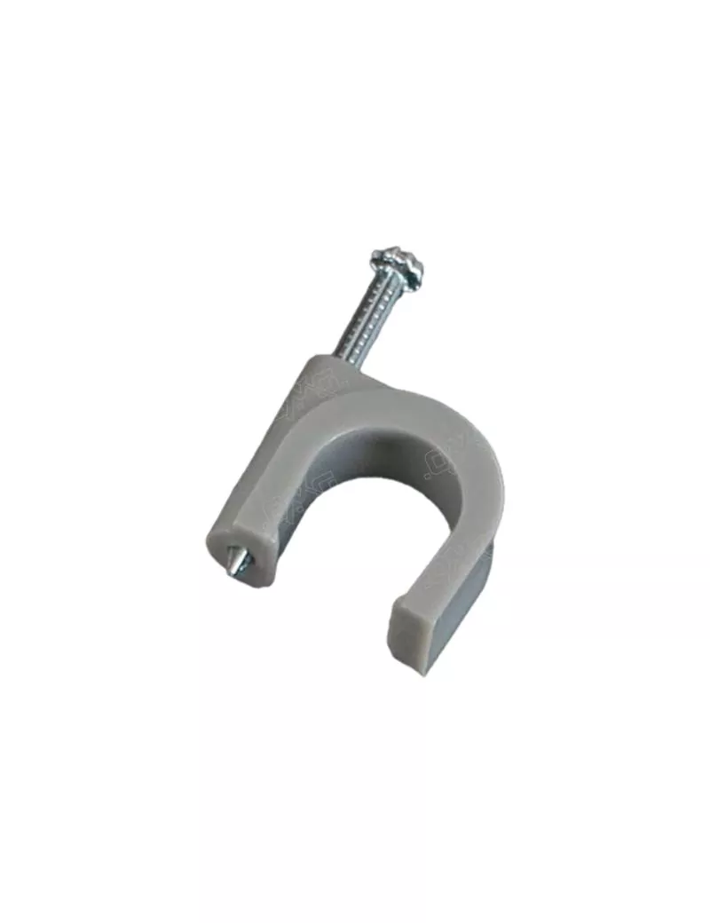 Cavalier plastique avec clou Diam.08mm bte de 100