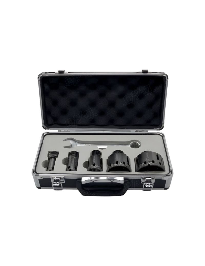 Coffret 05 trépans diamantés D.20/27/35/55/68