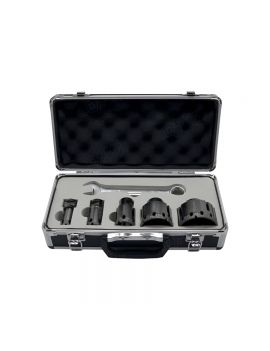 Coffret 05 trépans diamantés D.20/27/35/55/68