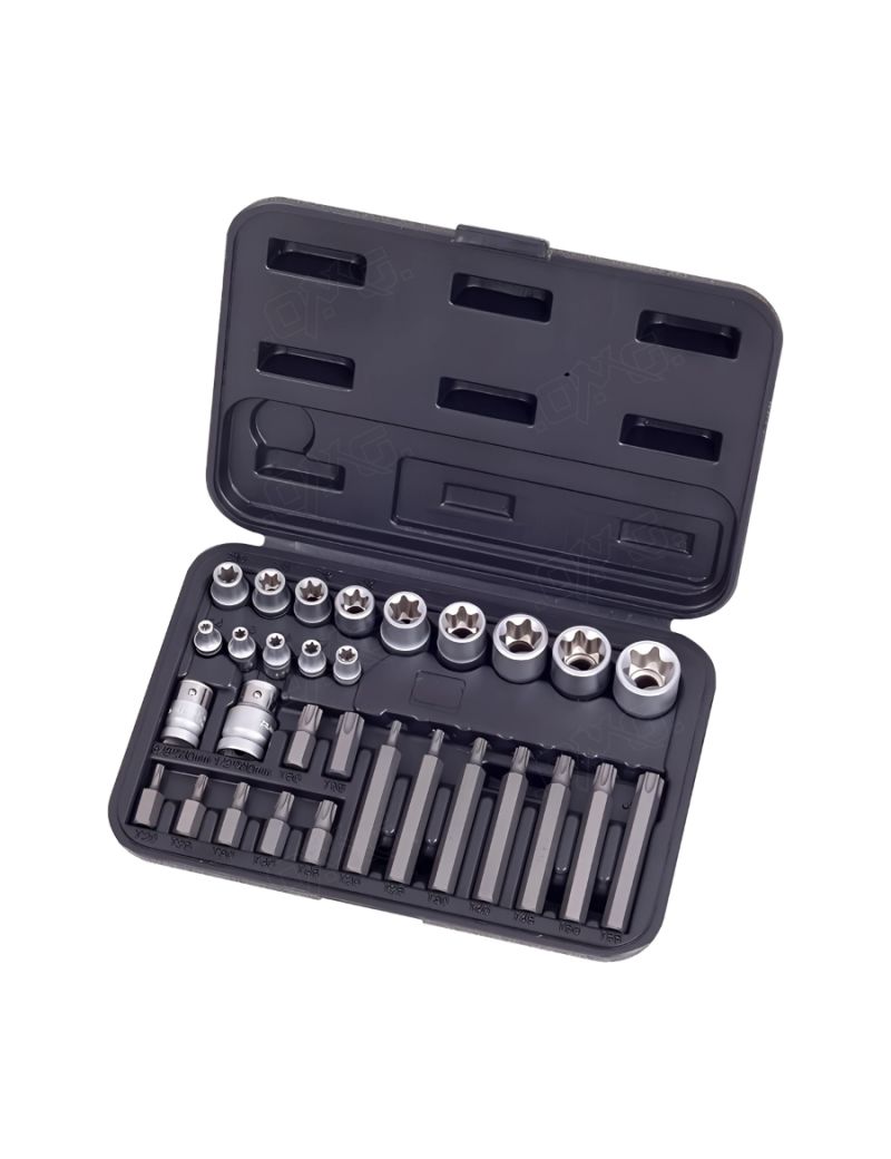 Coffret 30 Douilles Torx