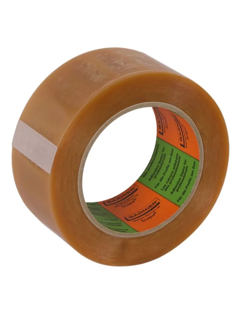 Ruban adhésif d'emballage PVC transparent Barnier 50mm x 66M