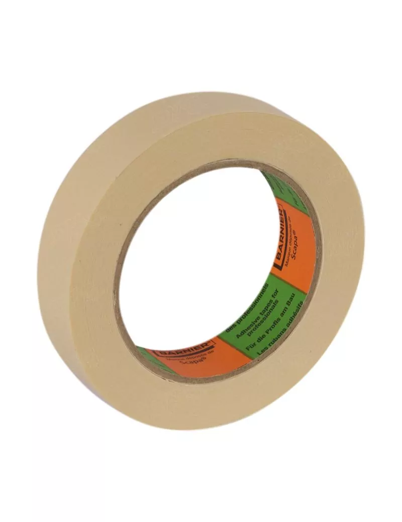 Ruban de masquage papier lisse Barnier 9060S - 50m x 25mm