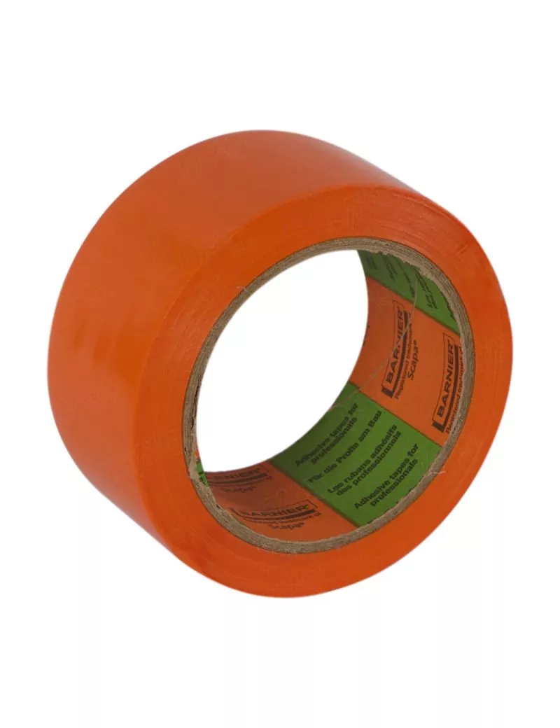 Ruban adhésif PVC multi-usages orange Barnier 50mm