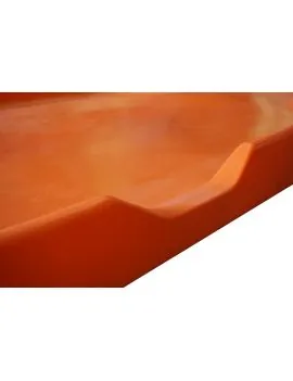 Bac à gacher rectangulaire orange