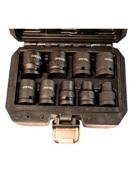 Coffret de douilles à choc 1/2" 9 pièces