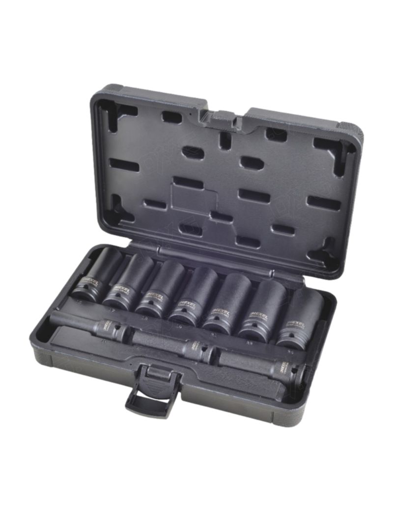 Coffret de douilles longues à choc 1/2" 10 pces