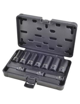 Coffret de douilles longues à choc 1/2" 10 pces