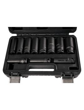 Coffret de 11 douilles à choc 1/2" longues