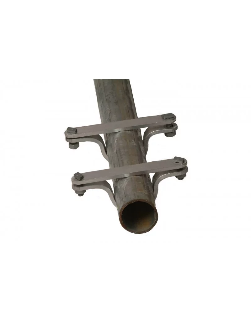 Collier de fixation pour panneau sur poteau rond 40x49