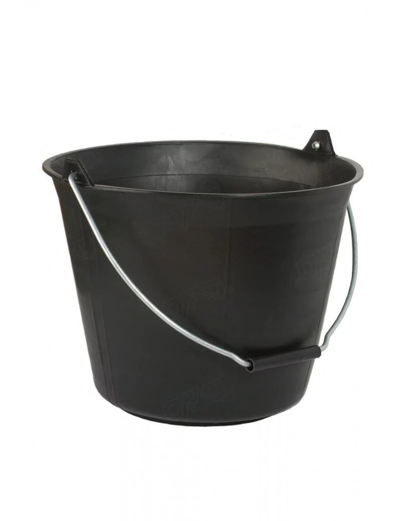 Seau en plastique noir