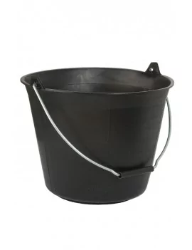 Seau en plastique noir