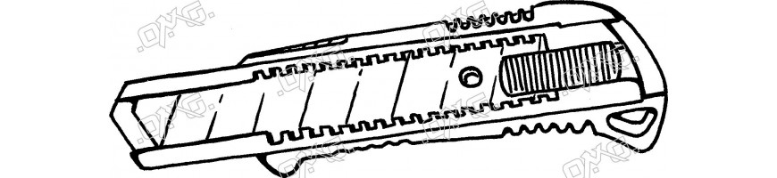 Cutter lame cassante à bouton