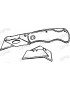 Cutter lame trapeze pliable