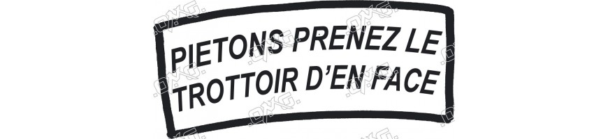 Panneau piéton