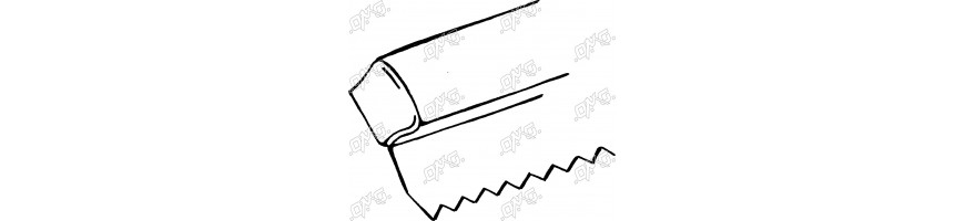 Règle à dresser avec dents