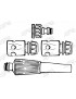 Kit raccord rapide plastique
